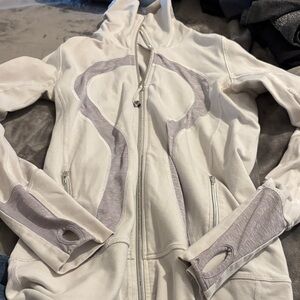 lululemon athletica White and Gray Ski Jacket